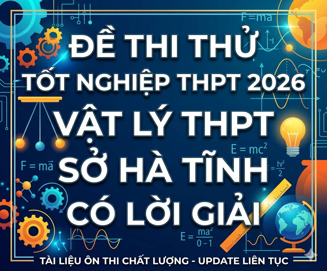 70.  Đề thi thử tốt nghiệp THPT 2026 Vật Lý THPT Sở Hà Tĩnh - Có lời giải